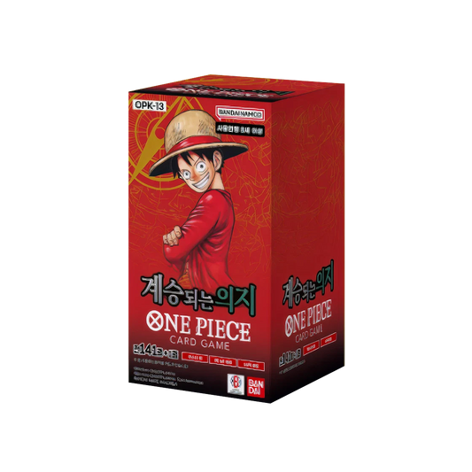 One Piece TCG OP-13 Carrying on His Will Booster Box (24 Packs, KR)